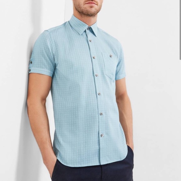 Ted Baker London Other - Ted Baker London Lorenze Short Sleeve Button Down Shirt